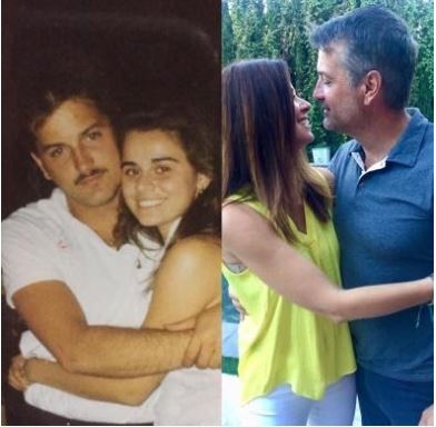 Samantha Taylor's parents Paul and Jennifer Taylor in 1989 (left) and 2020 (right)
